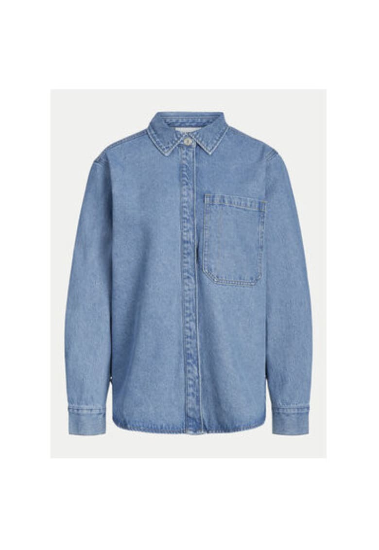 Camasa dama - 304436628 - Bumbac - Albastru