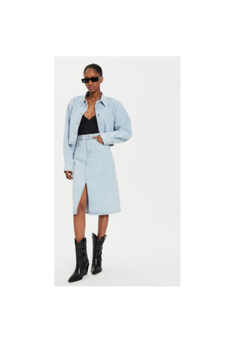 Camasa dama -  304354021 - Bumbac - Albastru