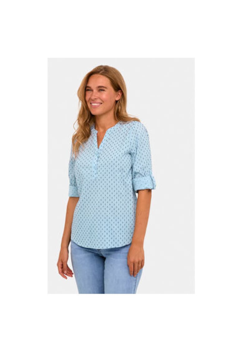 Camasa dama - 304099120 - Bumbac - Albastru - Albastru