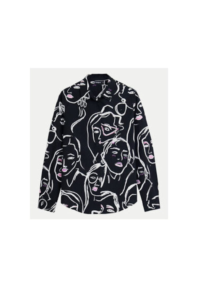 Camasa dama - 304477140 - Bumbac - Negru Camasa dama - 304477140 - Bumbac - Negru