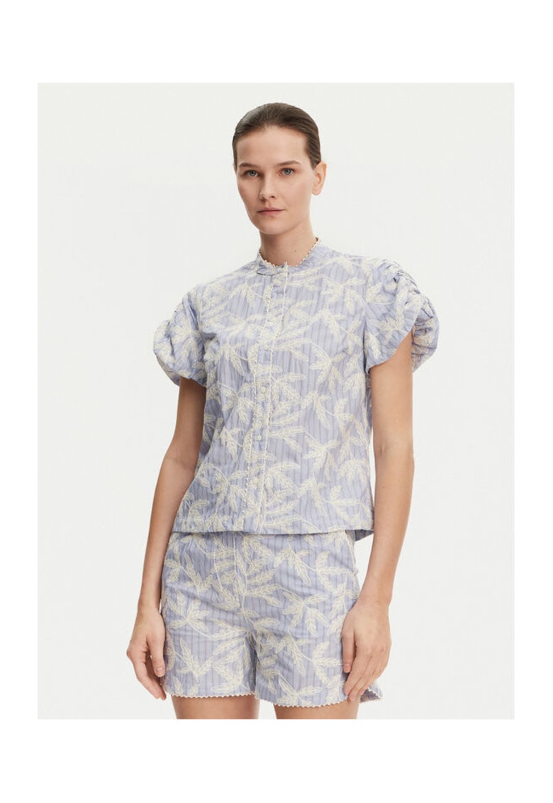 Camasa dama - 304892820 - Bumbac organic - Albastru - Albastru