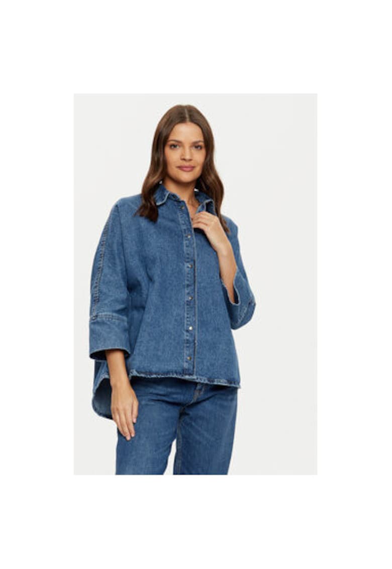 Camasa dama - 304784194 - Bumbac - Albastru Camasa dama - 304784194 - Bumbac - Albastru