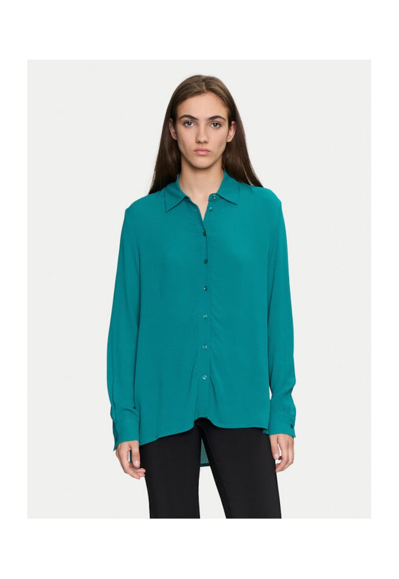Camasa dama - 304280450 - Viscoza - Verde - Verde