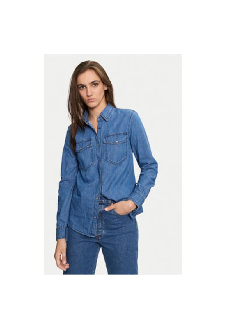 Camasa Dama -  304280436 - Bumbac - Albastru