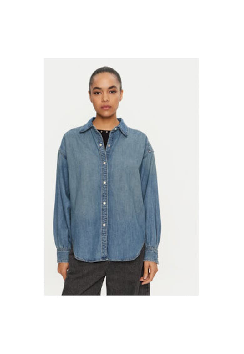 Camasa dama - 304998164 - Bumbac - Albastru Camasa dama - 304998164 - Bumbac - Albastru