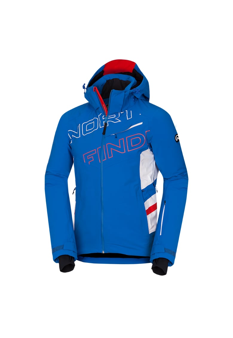 Northfinder DAMIEN – jacheta de schi izolata pentru barbati cu PrimaLoft® Eco Black - Rosu/Albastru