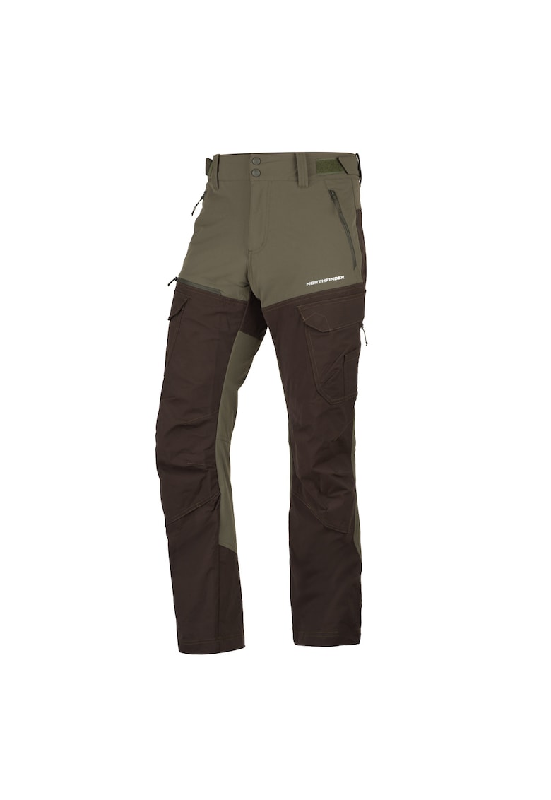 Northfinder Pantaloni outdoor cargo barbati Bishorn - Verde masliniu