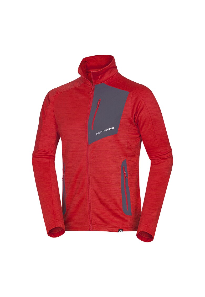 Hanorac din fleece melange pentru barbati Vonby - Rosu