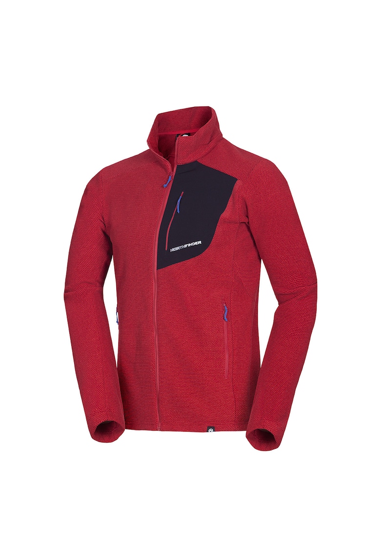 Bluza fleece melange barbati Trugberg - Rosu inchis