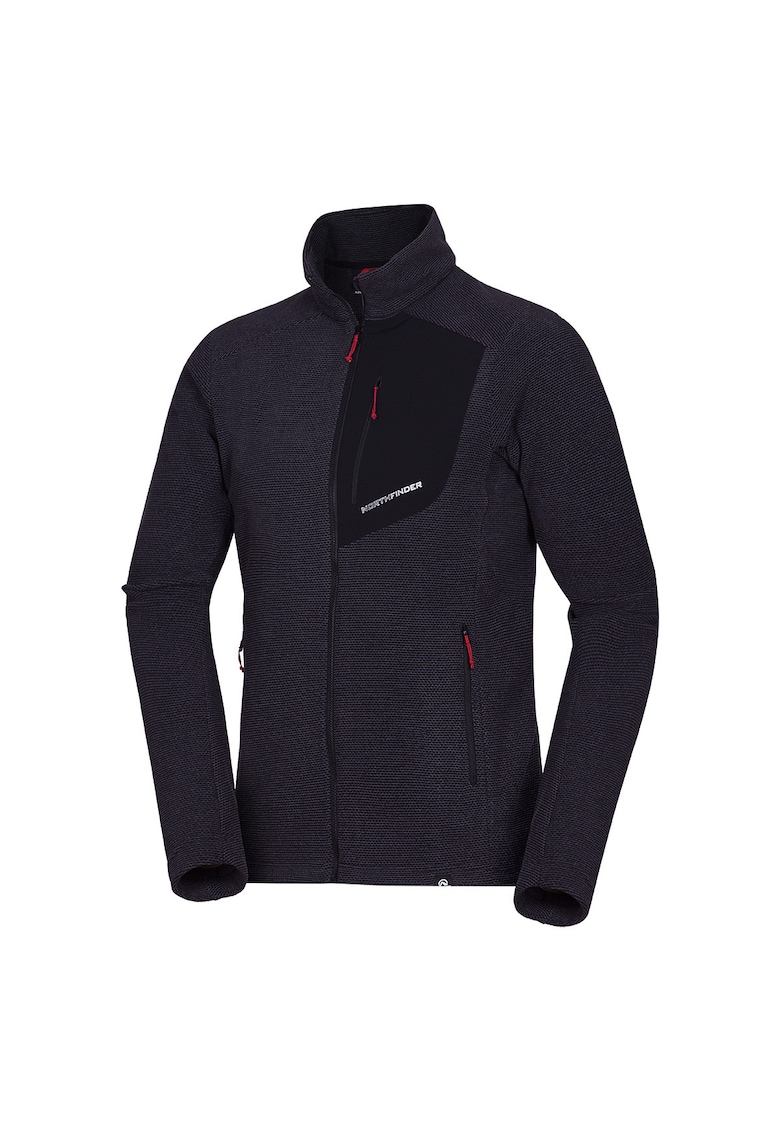 Bluza fleece melange barbati Trugberg - Negru