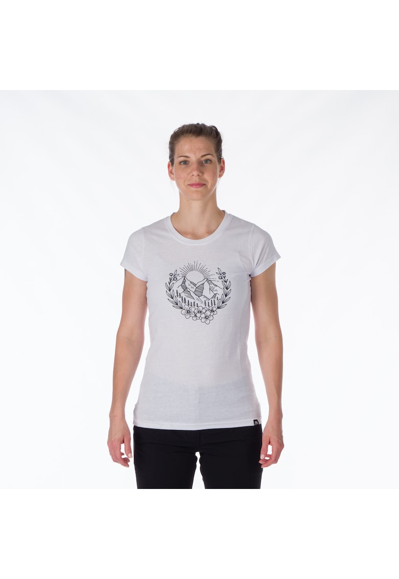 Tricou din bumbac pentru femei Maude white