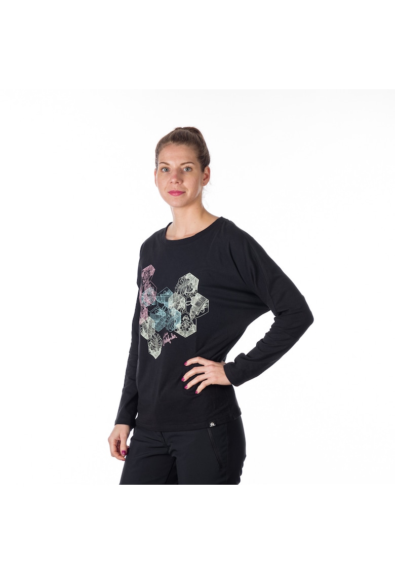 Tricou din bumbac cu imprimeu pentru femei Beverly black