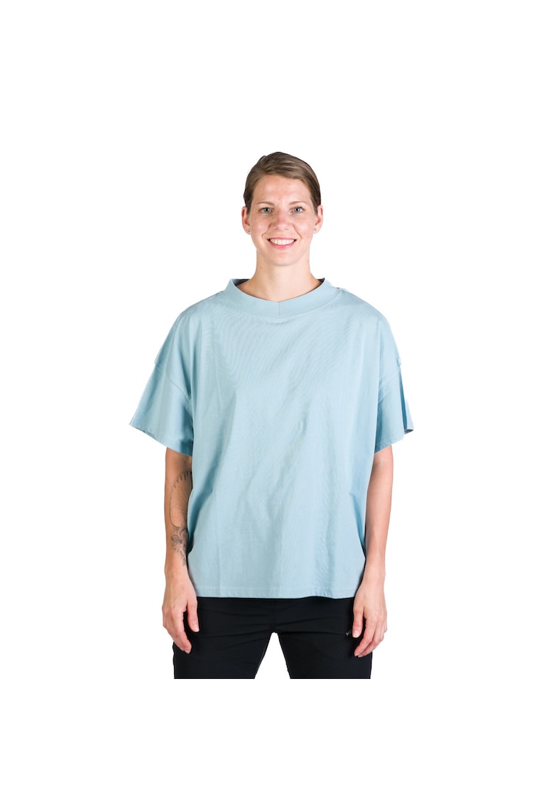 Tricou oversize din bumbac pentru femei Judy skyblue