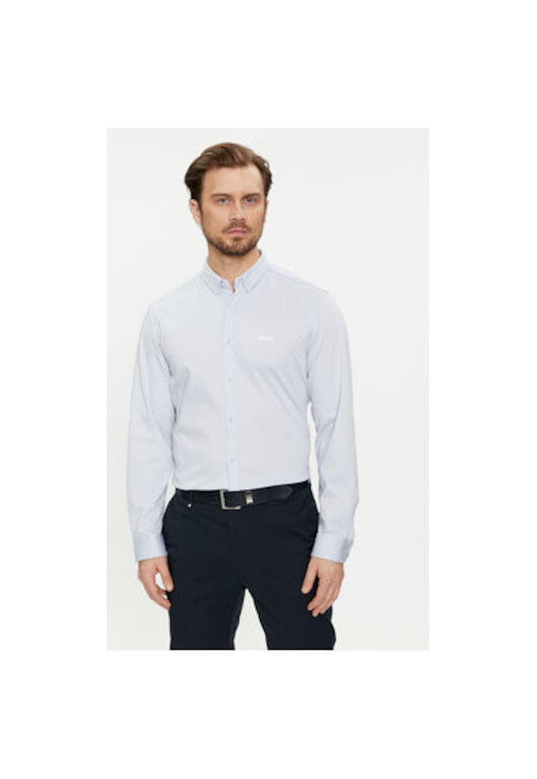 Camasa barbati - 303676797 - Bumbac - Albastru