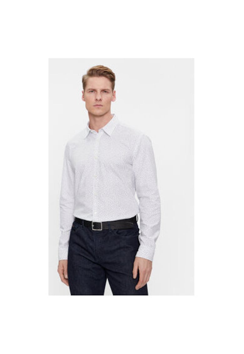 Camasa barbati - 303641573 - Bumbac - Alb