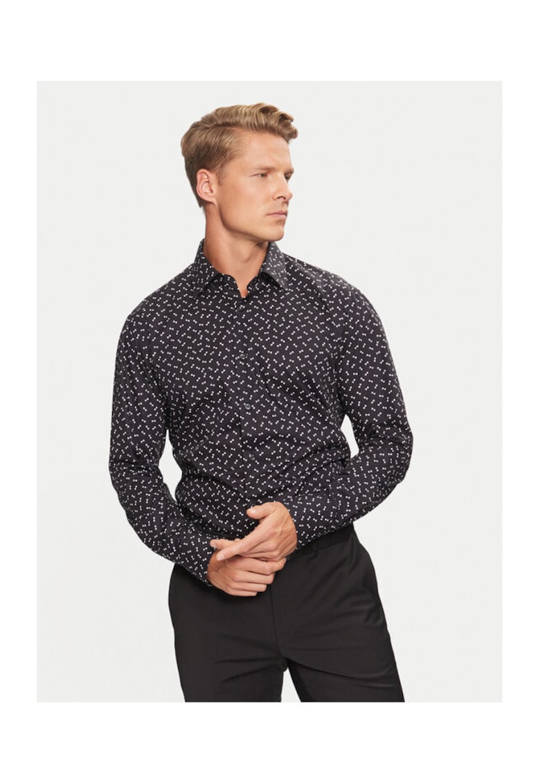 Camasa barbati - 304239977 - Bumbac - Negru - Negru