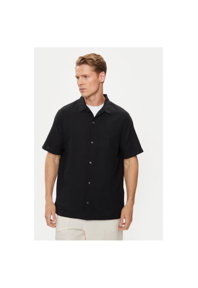 Camasa barbati - 304382550 - In/Bumbac - Negru - Negru