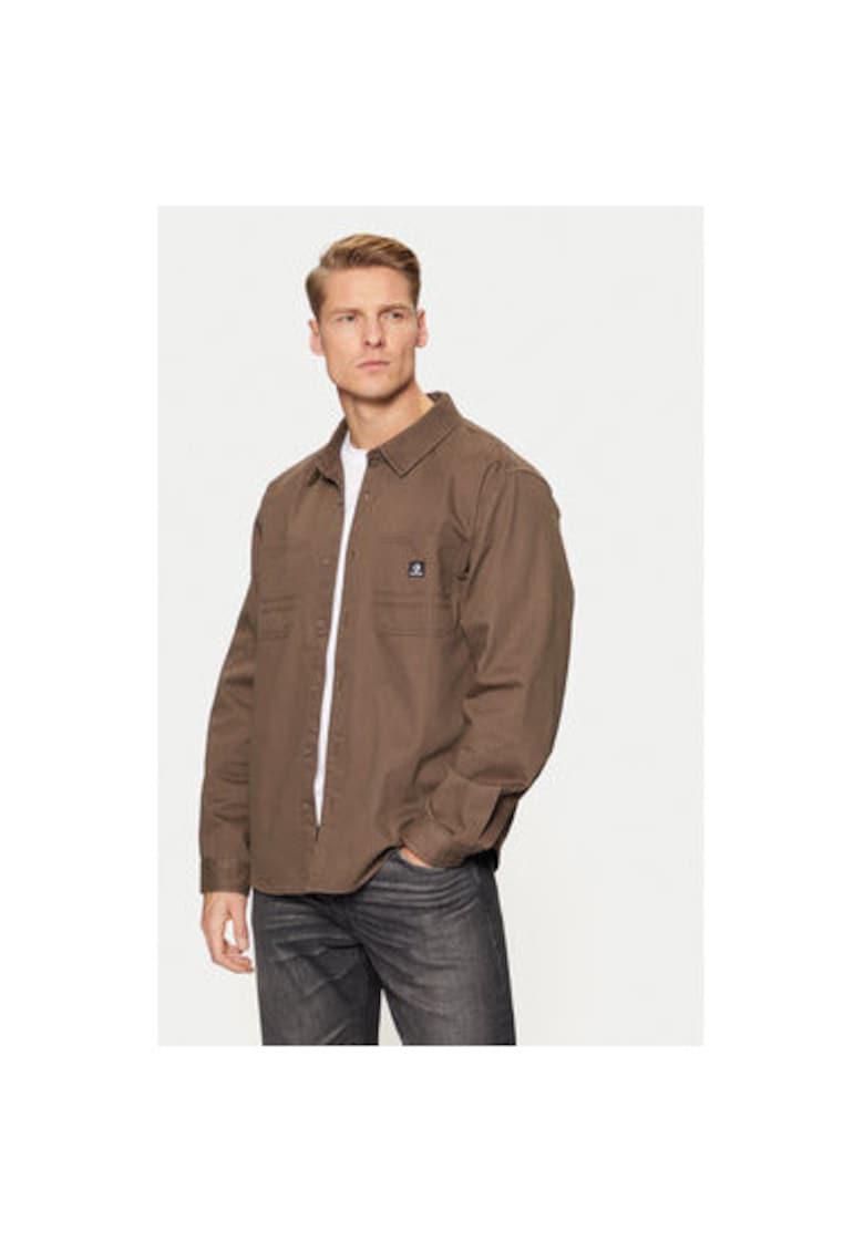 Camasa barbati - 304037948 - Bumbac - Bej - Bej