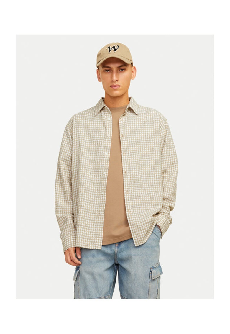 Camasa barbati - 304376900 - Bumbac - Bej - Bej