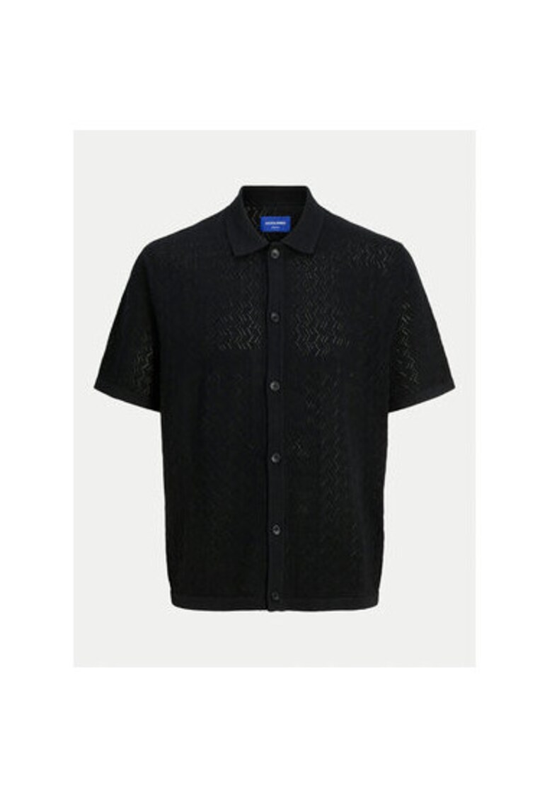 Camasa barbati - 304778254 - Poliester reciclat/Bumbac - Negru - Negru