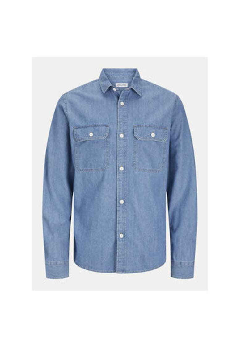 Camasa barbati - 304783197 - Bumbac organic/Bumbac - Albastru