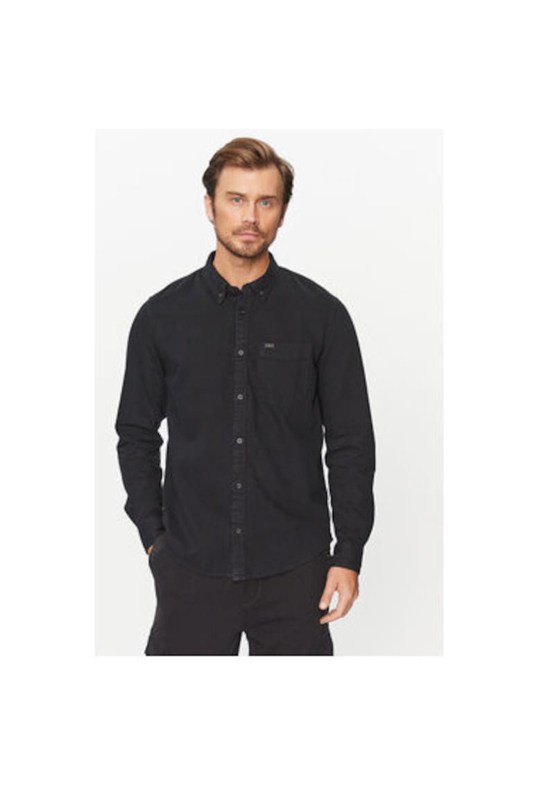 Camasa barbati - 303283865 - Bumbac - Negru - Negru