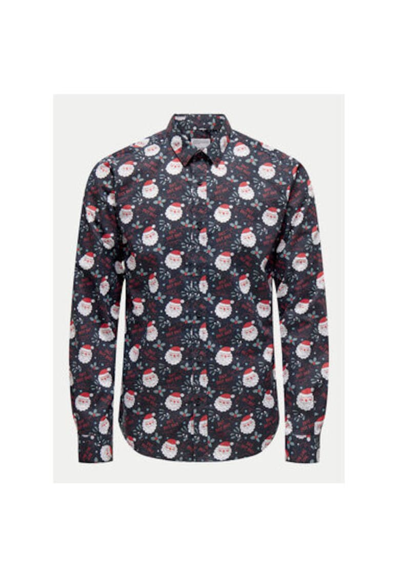 Camasa barbati - 304493591 - Poliester reciclat/Bumbac - Albastru - Albastru