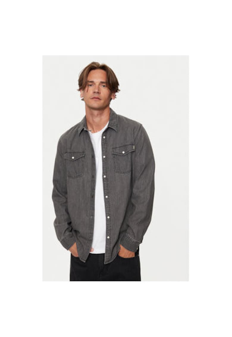 Camasa barbati - 304415746 - Bumbac - Gri - Gri