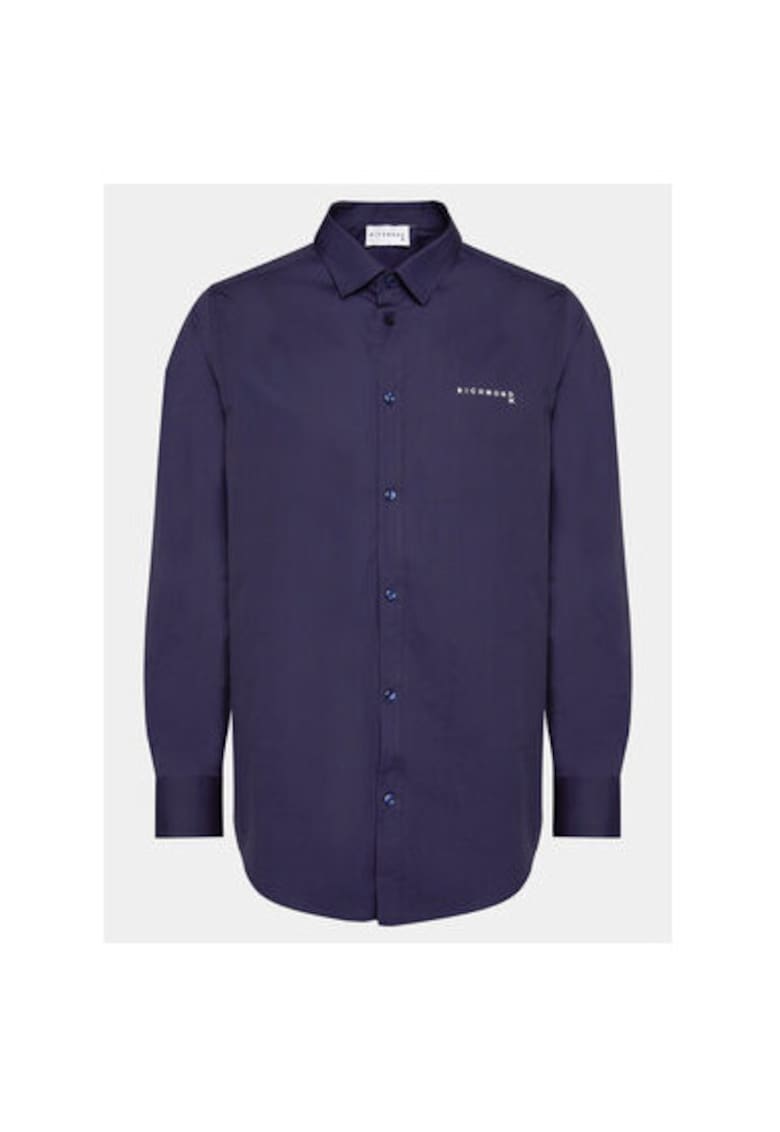 Camasa barbati - 303885915 - Bumbac - Albastru