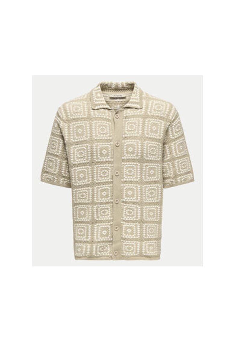 Camasa barbati -  305331724 - Bumbac - Bej