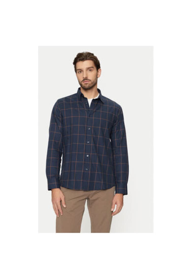 Camasa barbati - 304685118 - Bumbac/Bumbac organic - Albastru