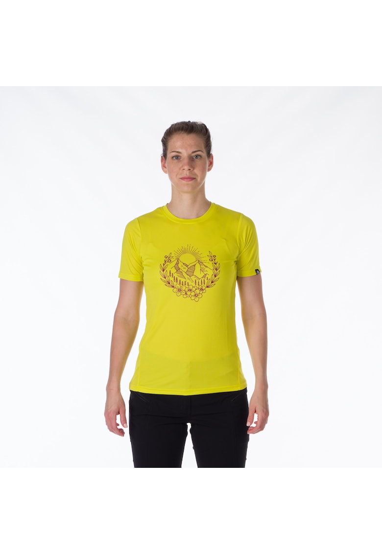 Tricou de dama confortabil usor cambrat Mildred limegreen
