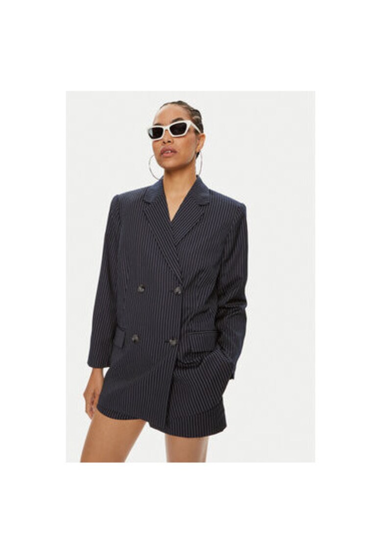 Sacou dama -  304354205 - Poliester/Viscoza - Albastru