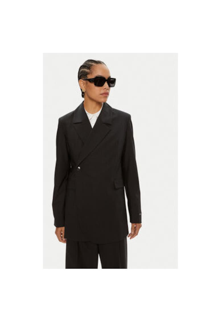 Sacou dama -  304479427 - Poliester/Lana - Albastru