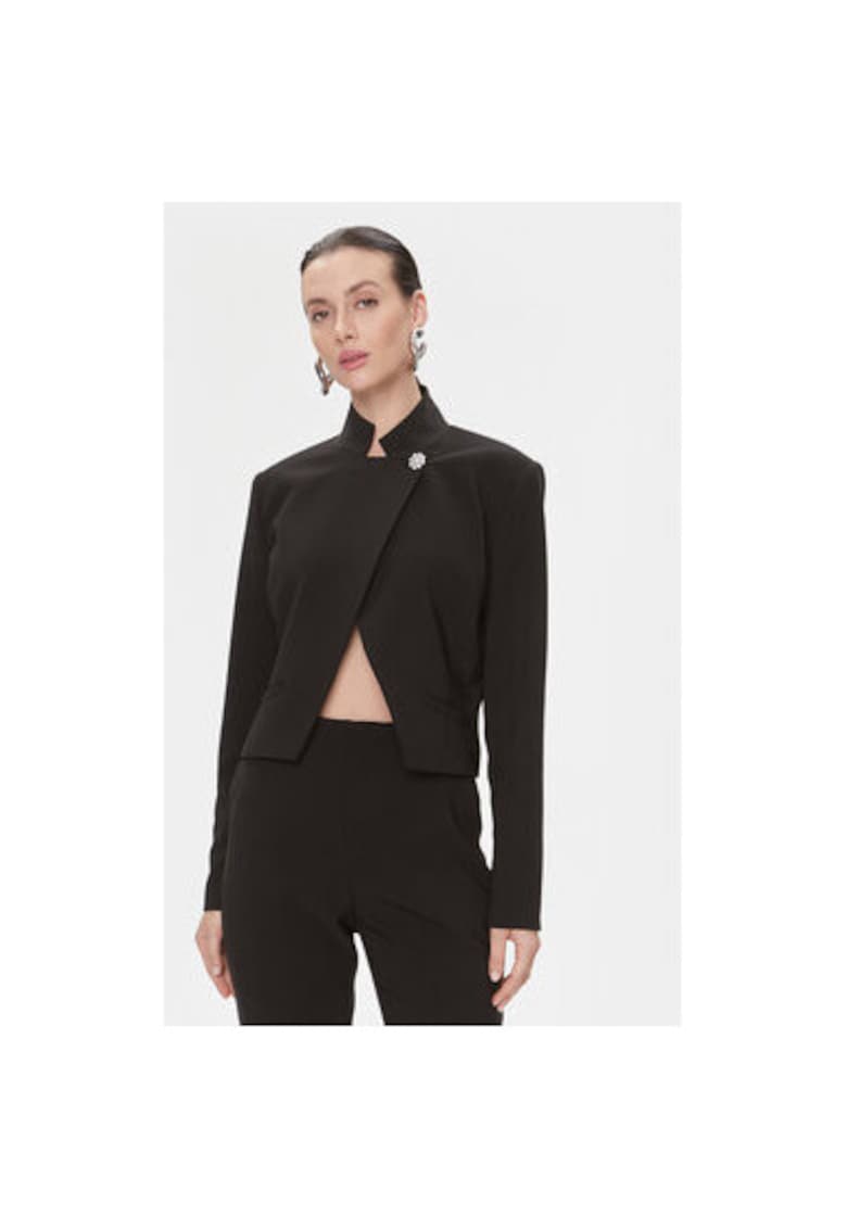 Sacou dama - 303543129 - Poliester/Poliester reciclat - Negru