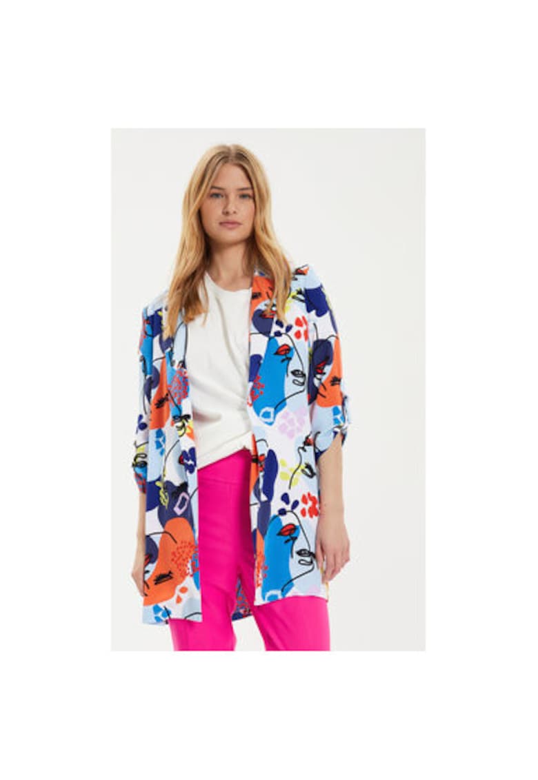 Sacou dama - 303838829 - Poliester - Multicolor