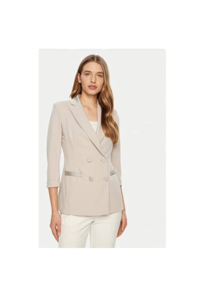 Sacou dama - 305104939 - Poliester - Bej - Bej