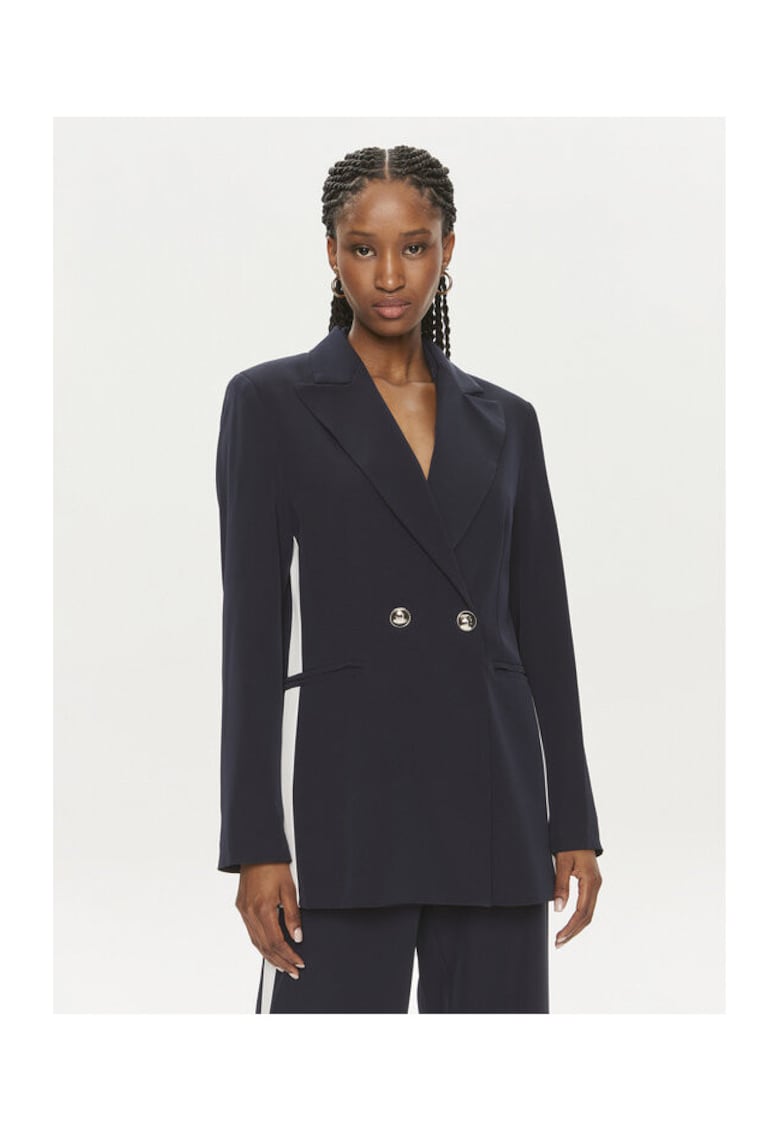 Sacou dama - 304379765 - Poliester - Albastru - Albastru