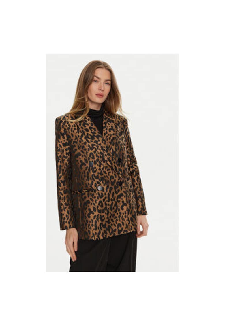 Sacou dama - 304796234 - Poliester/Bumbac - Maro Sacou dama - 304796234 - Poliester/Bumbac - Maro