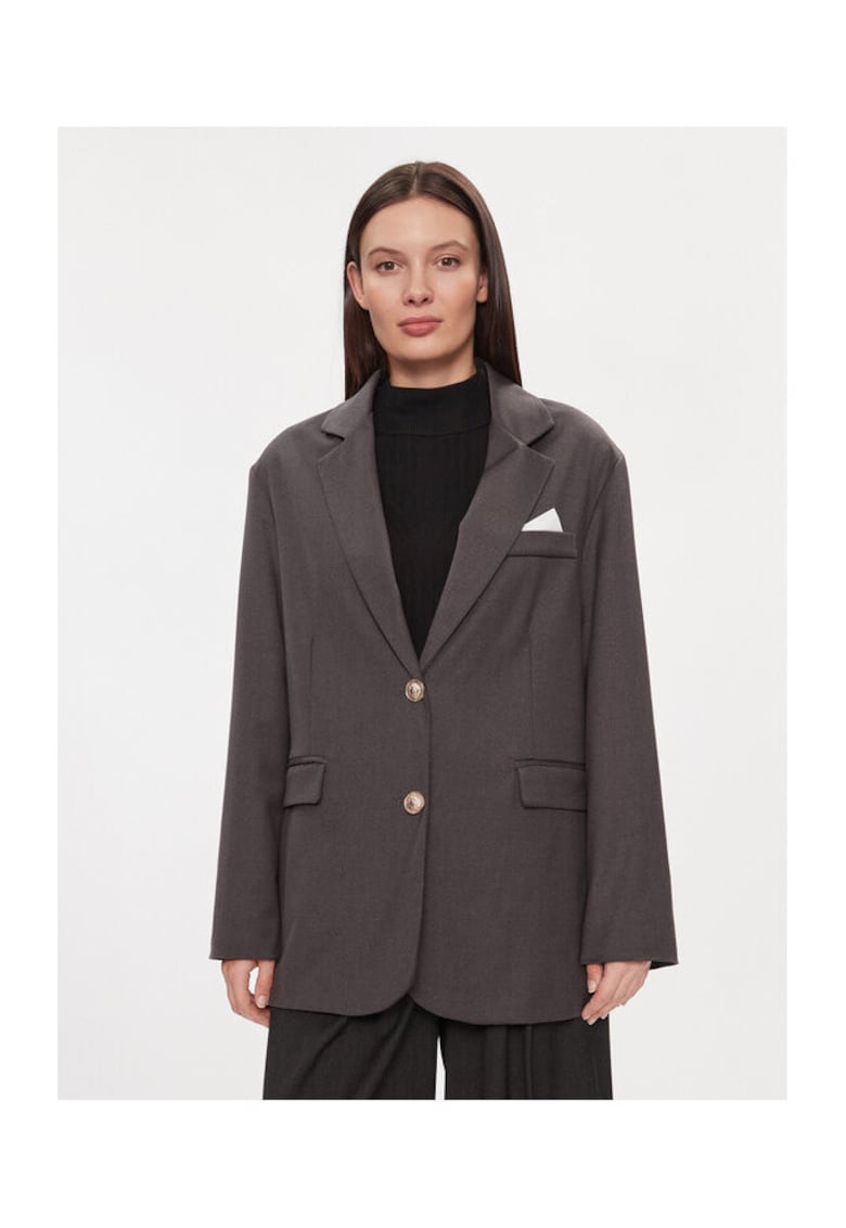 Sacou dama - 303644734 - Poliester/Viscoza - Gri - Gri