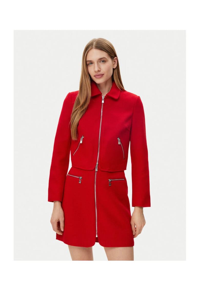 Sacou dama - 305253699 - Poliester - Negru - Negru