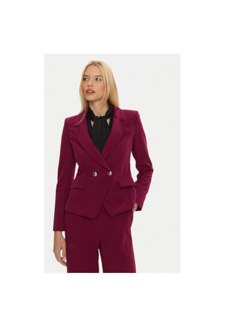 Sacou dama - 304787508 - Poliester - Rosu - Rosu
