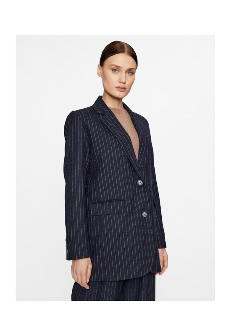 Sacou dama - 303247874 - Poliester/Lana - Negru - Negru