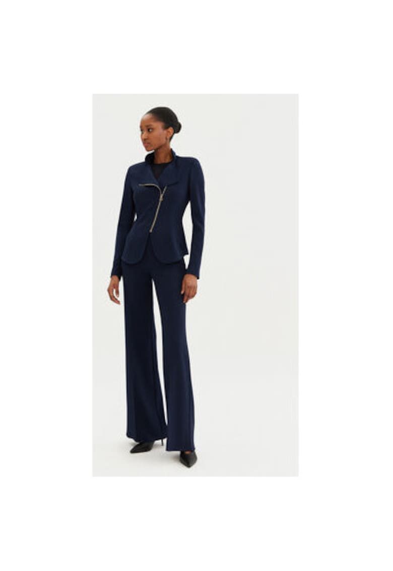 Sacou dama - 305265968 - Poliester - Albastru