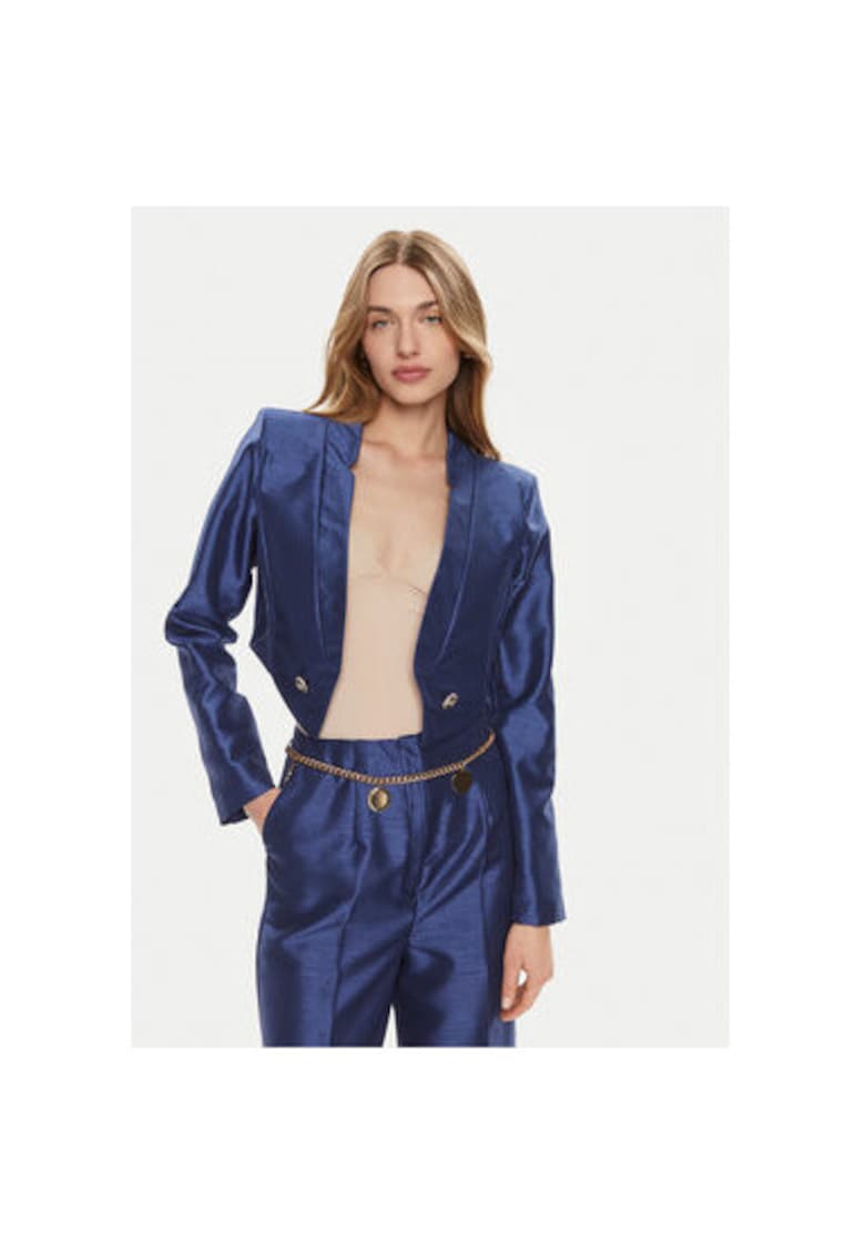 Sacou dama - 303992088 - Poliester - Albastru - Albastru