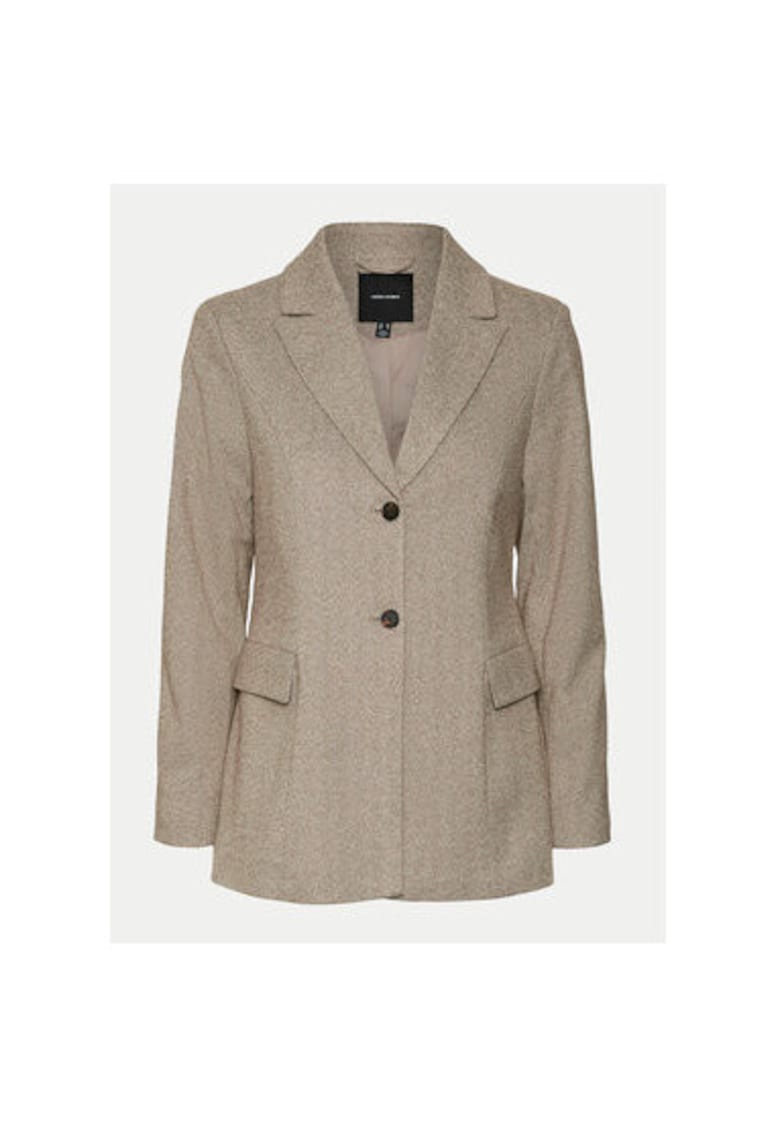 Sacou dama - 304868818 - Poliester reciclat - Bej - Bej