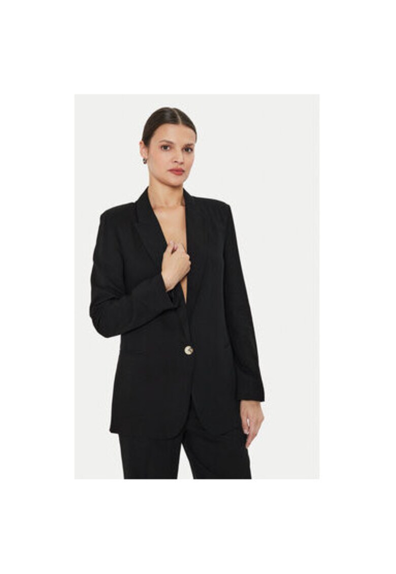 Sacou dama - 304549502 - Viscoza/In - Negru - Negru
