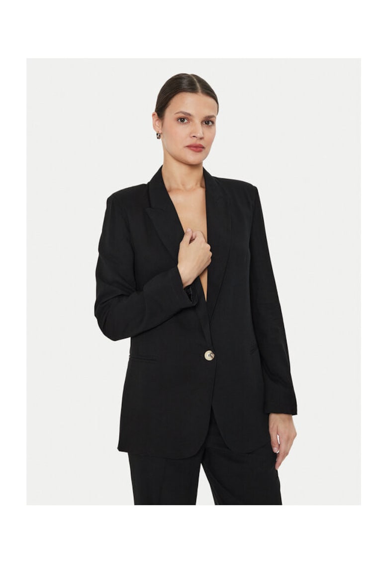 Sacou dama - 304549502 - Viscoza/In - Negru - Negru