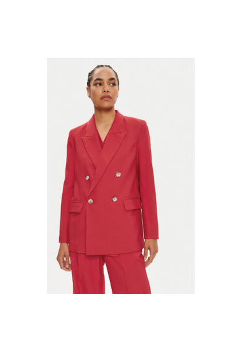 Sacou dama - 304554421 - Viscoza - Negru - Negru
