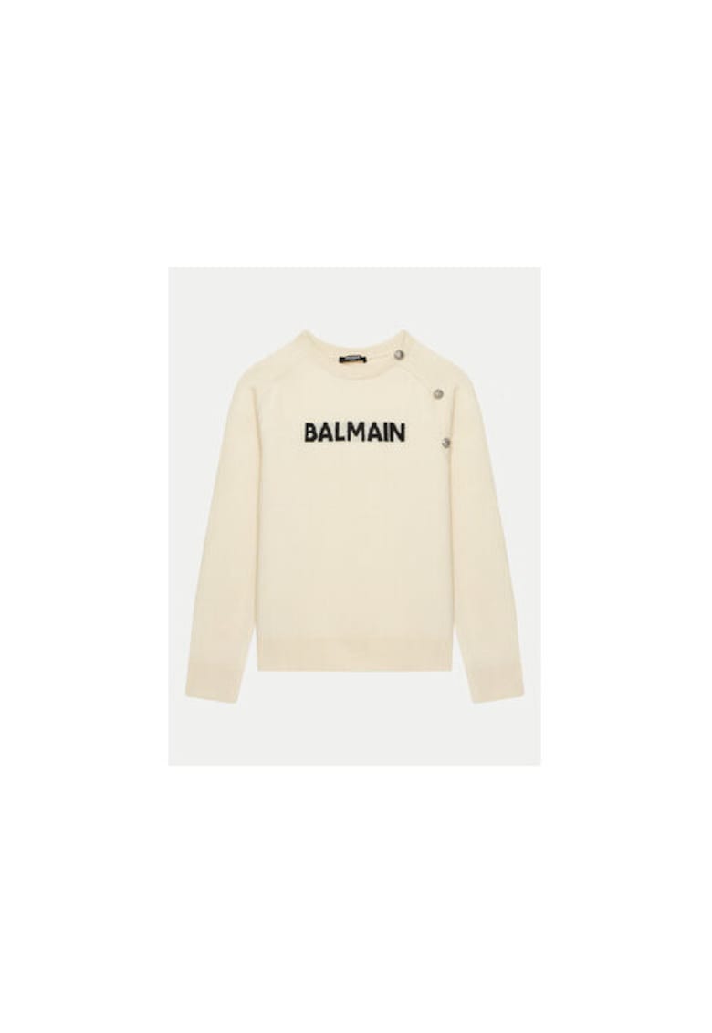 Pulover copii - bej - 64% lana - 36% poliamida